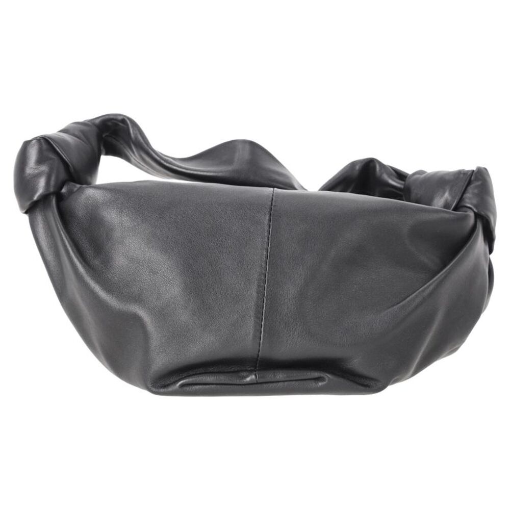 Bottega Veneta Double Knot Teen Shoulder Bag in Black Leather